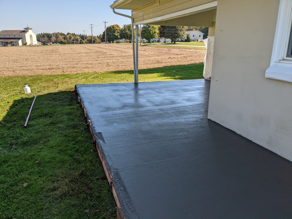 new concrete porch
